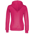 Dark Cerise - Back - Cottover Womens-Ladies Full Zip Hoodie