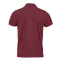 Burgundy - Back - Clique Mens Classic Lincoln Polo Shirt