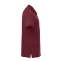 Burgundy - Side - Clique Mens Classic Lincoln Polo Shirt