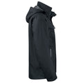 Black - Side - Projob Mens Waterproof Jacket