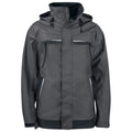 Grey - Front - Projob Mens Waterproof Jacket