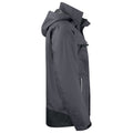 Grey - Side - Projob Mens Waterproof Jacket