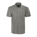 Silver - Front - Projob Mens Short-Sleeved Formal Shirt