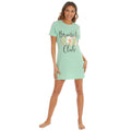 Green - Side - Forever Dreaming Womens-Ladies Brunch Club Nightie