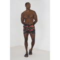 Khaki - Front - Brave Soul Mens Perth Camo Swim Shorts