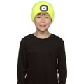 Neon Yellow - Back - Storm Ridge Childrens-Kids LED Beanie