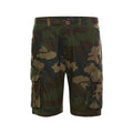 Khaki Camo - Front - Brave Soul Mens River Camo Cargo Shorts