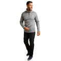 Storm Grey - Lifestyle - Weird Fish Mens Robins Herringbone Knitted Quarter Zip Pullover