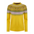 Lemon - Front - Weird Fish Womens-Ladies Lowell Fair Isle Eco Friendly Jumper