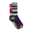 Dark Blue - Front - Weird Fish Mens Melville Walking Socks (Pack of 2)