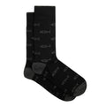 Grey - Back - Weird Fish Mens Ronan Bone Socks (Pack of 3)