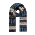 Navy - Front - Weird Fish Heathfield Fair Isle Scarf