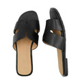 Black - Side - Where's That From Womens-Ladies Mae Instep Strap Wide Sandals