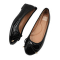 Black - Back - Where's That From Womens-Ladies Tallula Patent Faux Leather Wide Pumps