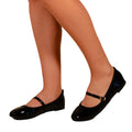 Black - Lifestyle - Where's That From Womens-Ladies Josie Patent Faux Leather Straps Ballerina Flats