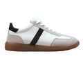 White - Front - Where's That From Womens-Ladies Pace Contrast Panel Gum Sole Lace Up Trainers