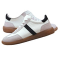 White - Back - Where's That From Womens-Ladies Pace Contrast Panel Gum Sole Lace Up Trainers