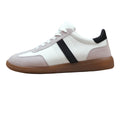 White - Side - Where's That From Womens-Ladies Pace Contrast Panel Gum Sole Lace Up Trainers