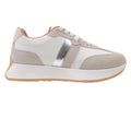 White-Silver - Front - Where's That From Womens-Ladies Pulse Running Trainers