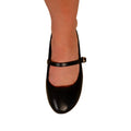 Black - Side - Where's That From Womens-Ladies Josie Faux Leather Straps Ballerina Flats