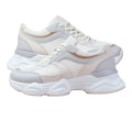 Cream-Grey - Back - Where's That From Womens-Ladies Hoops Mesh Trainers