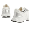 White-Silver - Back - Where's That From Womens-Ladies Hoops Mesh Trainers