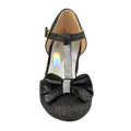 Black - Lifestyle - Where's That From Girls Chava Bow Faux Leather Diamante Mid High Heel Sandals