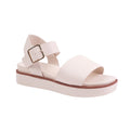 Cream - Front - Where's That From Womens-Ladies Phoenix PU Buckle Detail Extra Wide Platform Sandals