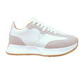 Light Grey - Front - Where's That From Womens-Ladies Metro Suede Running Trainers