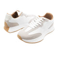 Light Grey - Back - Where's That From Womens-Ladies Metro Suede Running Trainers