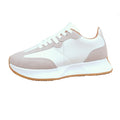 Light Grey - Side - Where's That From Womens-Ladies Metro Suede Running Trainers