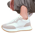 Light Grey - Lifestyle - Where's That From Womens-Ladies Metro Suede Running Trainers