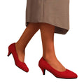 Red - Side - Where's That From Womens-Ladies Shea Low Heel Court Pumps