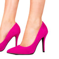 Hot Pink - Back - Where's That From Womens-Ladies Leah Suede High Heel Pumps