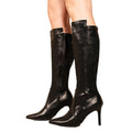 Black - Back - Where's That From Womens-Ladies Marta Pointed Side Zip Calf Boots