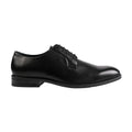 Black - Back - Where's That From Mens PU Lace Up Derby Shoes