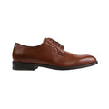 Brown - Back - Where's That From Mens PU Lace Up Derby Shoes