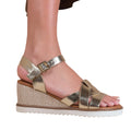 Gold - Front - Where's That From Womens-Ladies Sydney PU Straps Wedge