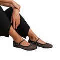 Black - Front - Where's That From Womens-Ladies Tennessee Diamante Adjustable Strap Pumps