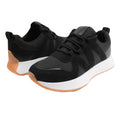 Black - Back - Where's That From Womens-Ladies Momentum Faux Suede Trainers