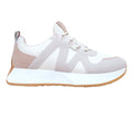 Cream - Front - Where's That From Womens-Ladies Momentum Faux Suede Trainers