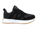 Black - Front - Where's That From Womens-Ladies Momentum Faux Suede Trainers