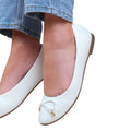 White - Lifestyle - Where's That From Childrens-Kids Truth Slip-on Ballerina Flats