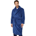 Front - Debenhams Mens Marl Shawl Collar Dressing Gown