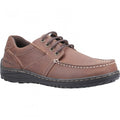 Front - Hush Puppies Mens Theo Leather Moccasins