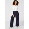 Navy - Lifestyle - Maine Womens-Ladies Ponte Wide Leg Trousers