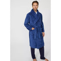 Blue - Lifestyle - Debenhams Mens Marl Shawl Collar Dressing Gown