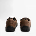 Brown - Close up - Hush Puppies Mens Theo Leather Moccasins