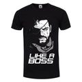 Black - Front - Grindstore Mens Like A Boss T-Shirt