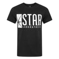 Black - Front - The Flash Mens TV Star Laboratories T-Shirt